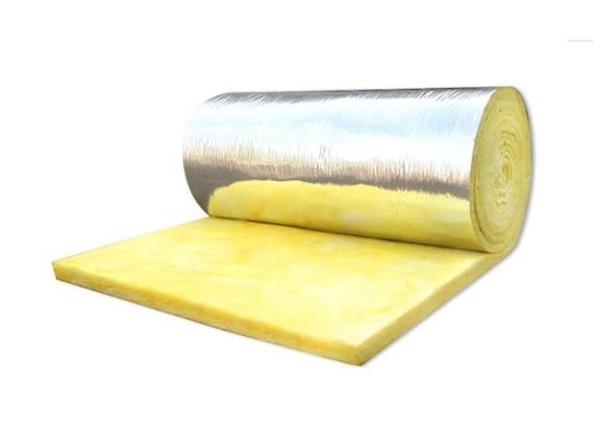 Bölme için Alüminyum Folyo ile Isı Yalıtım Fiber Cam Yünü Yalıtım